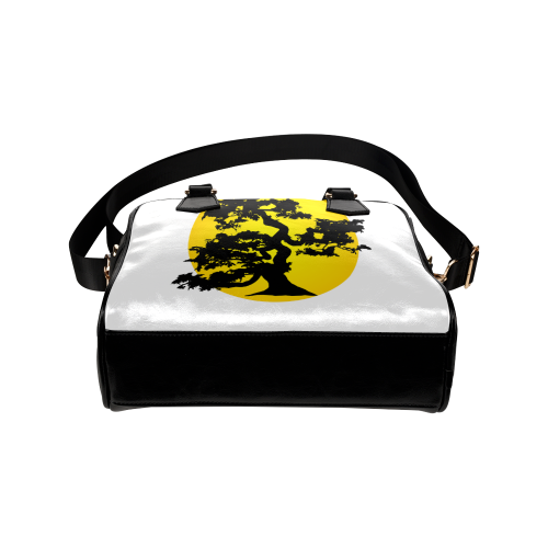 Bonsai Silhouette Sun Shoulder Handbag (Model 1634)