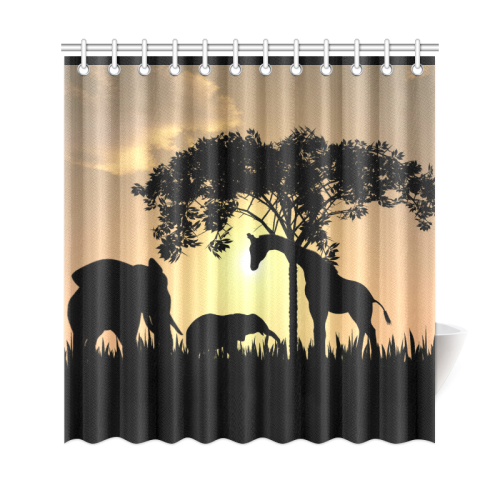 safari sower Shower Curtain 69"x72"