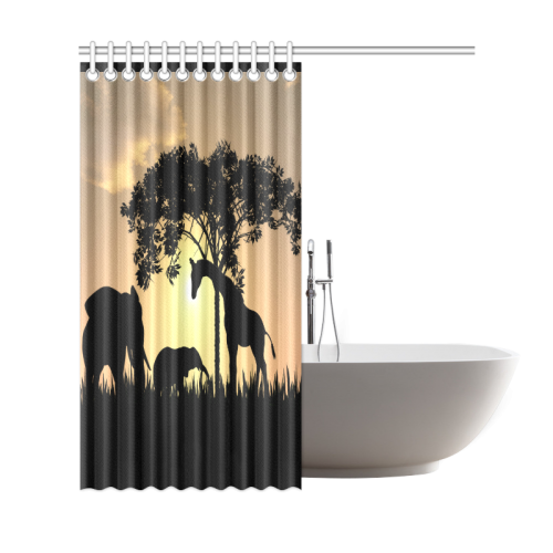 safari sower Shower Curtain 69"x72"