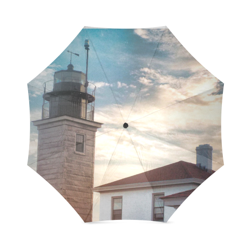 Rhode island lighthouse umbrella Foldable Umbrella (Model U01)