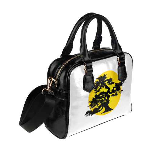 Bonsai Silhouette Sun Shoulder Handbag (Model 1634)
