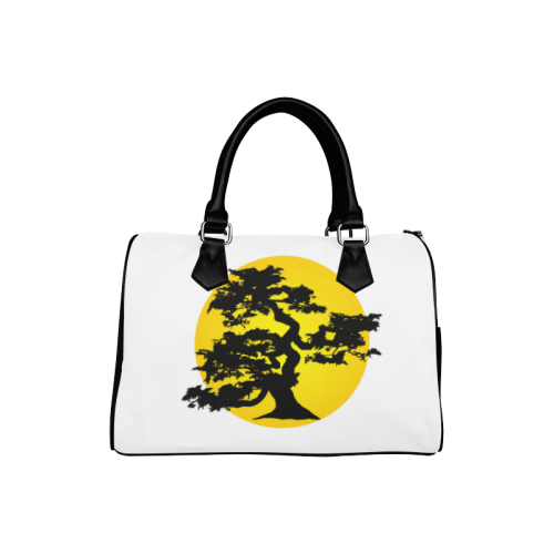 Bonsai Tree Sun Boston Handbag (Model 1621)