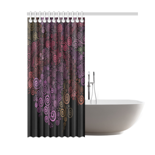 Psychedelic - 3D Rose Shower Curtain 60"x72"