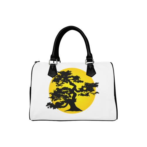 Bonsai Tree Sun Boston Handbag (Model 1621)