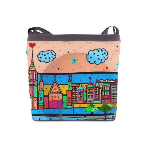 Stockholm Popart by Nico Bielow Crossbody Bags (Model 1613)