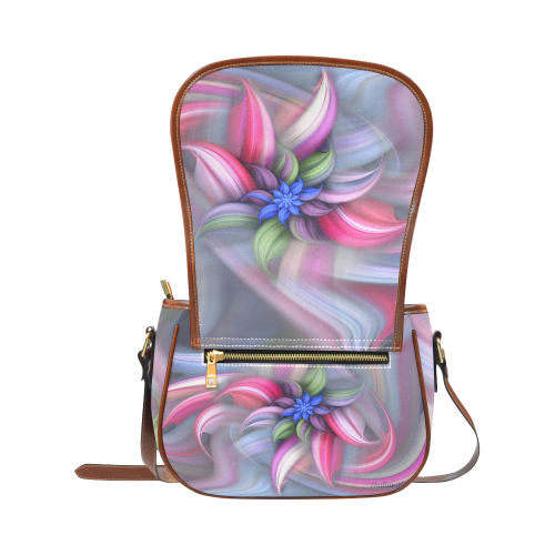 Swirling patterns Saddle Bag/Large (Model 1649)