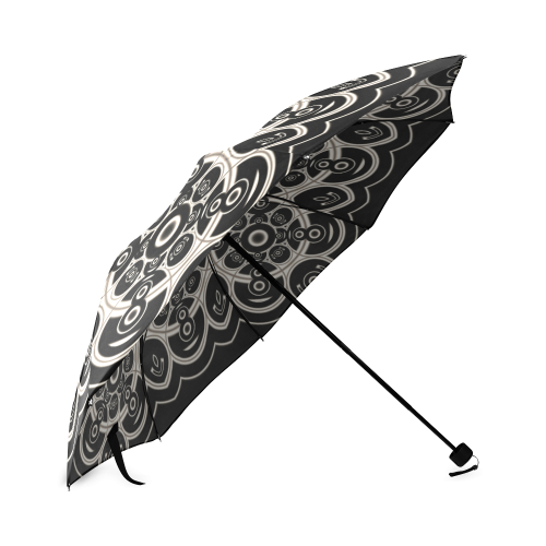 Black Lace Foldable Umbrella (Model U01)