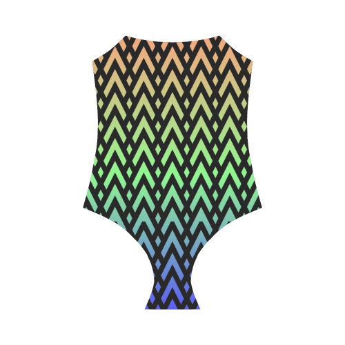 Chevrons and Diamonds Strap Swimsuit ( Model S05)