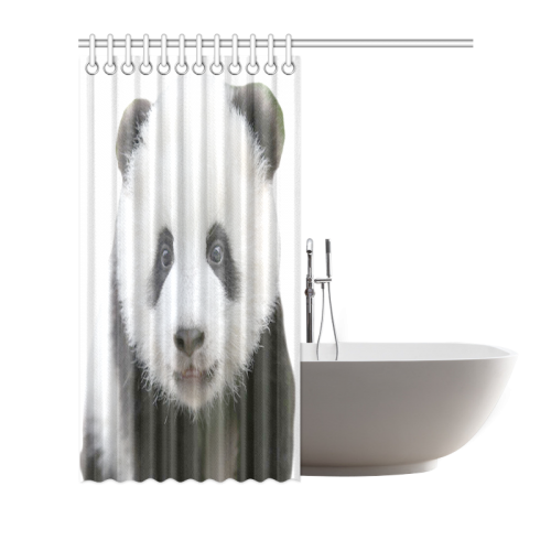 Panda Bear Shower Curtain 72"x72"