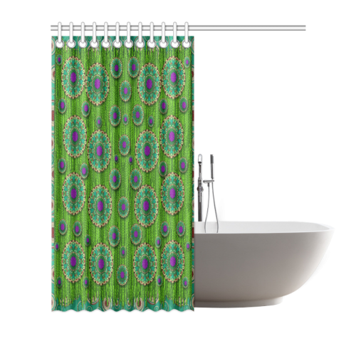 landscape and scenery in the peacock forest Shower Curtain 66"x72"