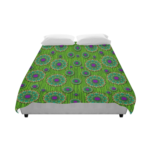 landscape and scenery in the peacock forest Duvet Cover 86"x70" ( All-over-print)