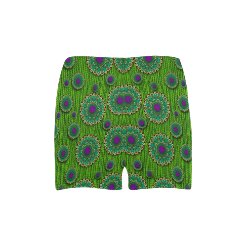 landscape and scenery in the peacock forest Briseis Skinny Shorts (Model L04)