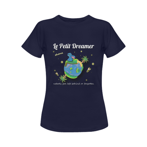 le petit dreamer women's classic t-shirt Women's Classic T-Shirt (Model T17）