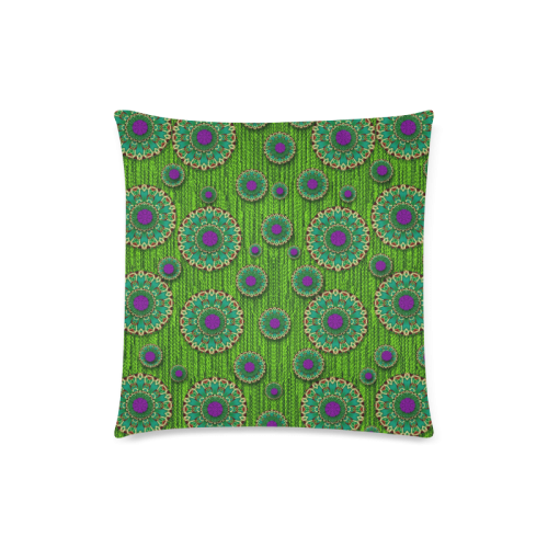 landscape and scenery in the peacock forest Custom Zippered Pillow Case 18"x18"(Twin Sides)