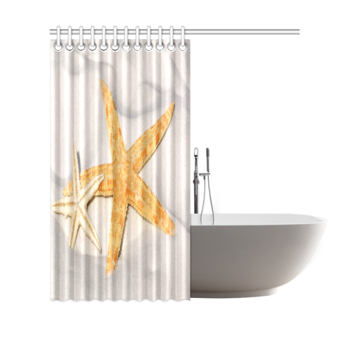 Starfish Pair Shower Curtain 69"x70"