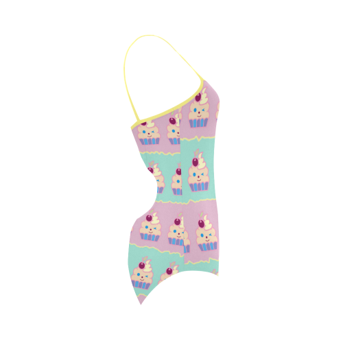 Cupcakes Strap Swimsuit ( Model S05)