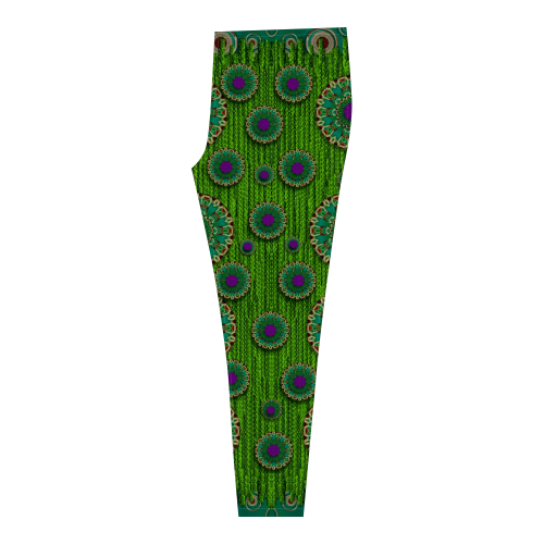 landscape and scenery in the peacock forest Cassandra Women's Leggings (Model L01)