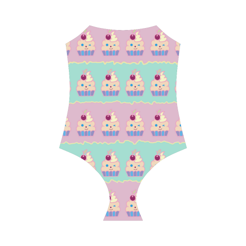 Cupcakes Strap Swimsuit ( Model S05)