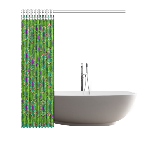 landscape and scenery in the peacock forest Shower Curtain 66"x72"