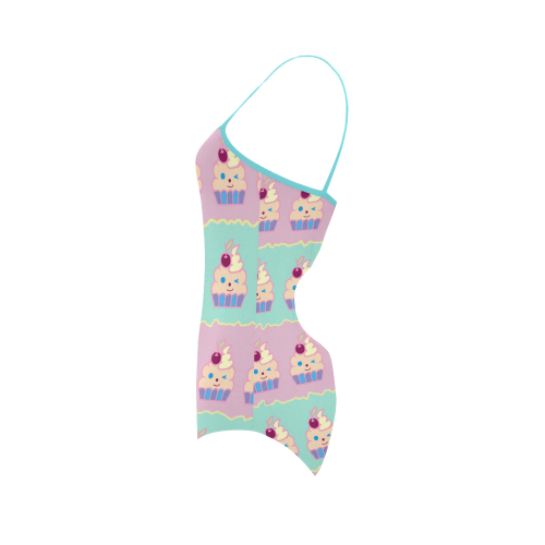 Cupcakes Strap Swimsuit ( Model S05)