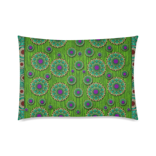 landscape and scenery in the peacock forest Custom Zippered Pillow Case 20"x30"(Twin Sides)