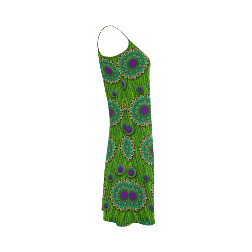 landscape and scenery in the peacock forest Alcestis Slip Dress (Model D05)