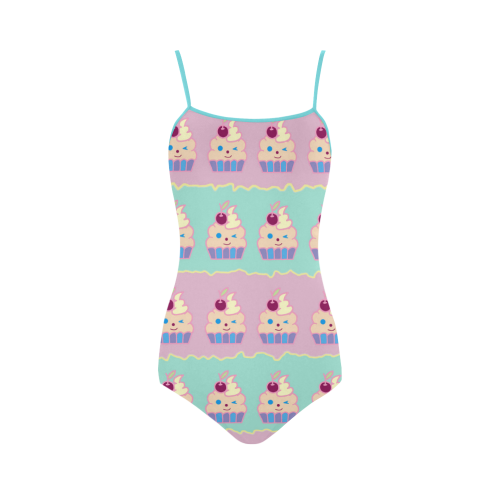 Cupcakes Strap Swimsuit ( Model S05)