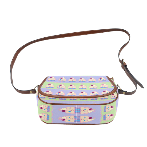 Cupcakes Saddle Bag/Small (Model 1649) Full Customization