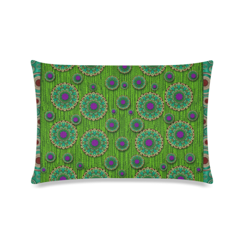 landscape and scenery in the peacock forest Custom Zippered Pillow Case 16"x24"(Twin Sides)