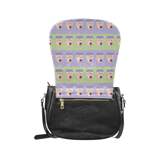 Cupcakes Classic Saddle Bag/Small (Model 1648)