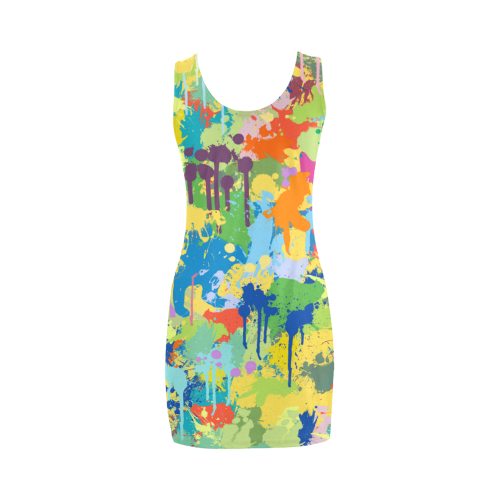 Free Blsck Wolf Colorful Splash Complete Medea Vest Dress (Model D06)