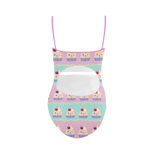 Cupcakes Strap Swimsuit ( Model S05)