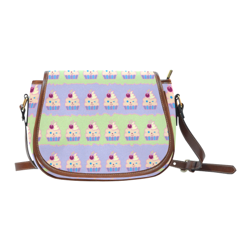 Cupcakes Saddle Bag/Small (Model 1649) Full Customization