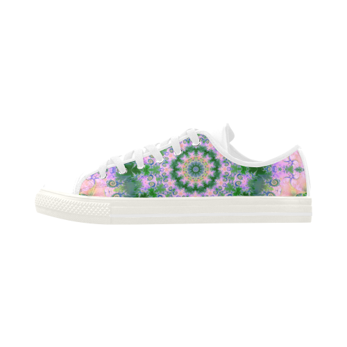 Rose Pink Green Explosion of Flowers Mandala