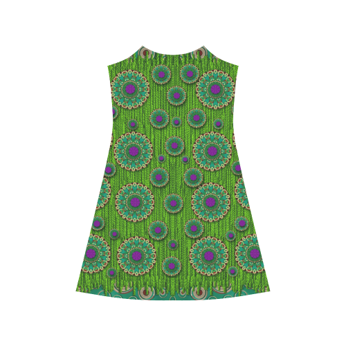 landscape and scenery in the peacock forest Alcestis Slip Dress (Model D05)