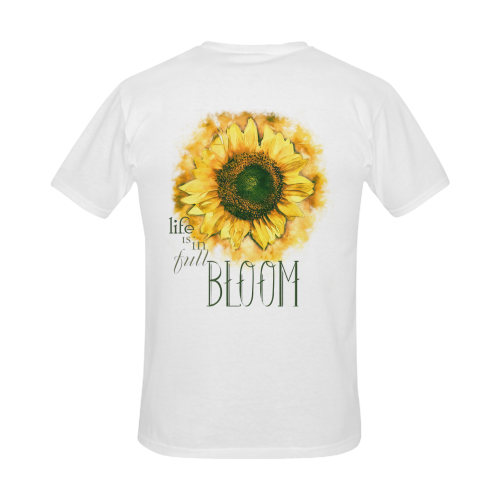 Painting Sunflower - Life is in full bloom Men's Slim Fit T-shirt (Model T13)