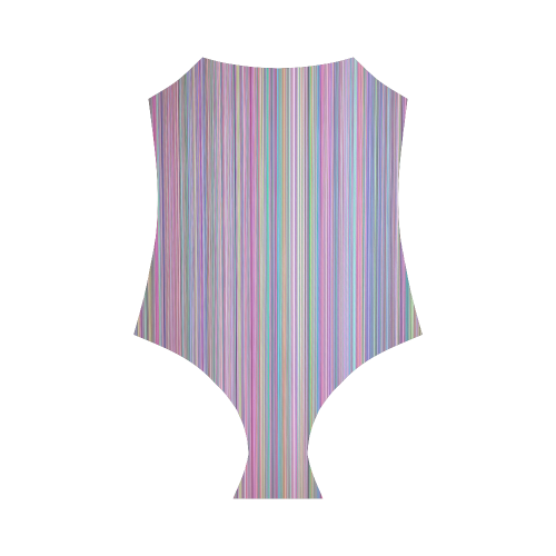 Broken TV Screen Test Pattern Strap Swimsuit ( Model S05)