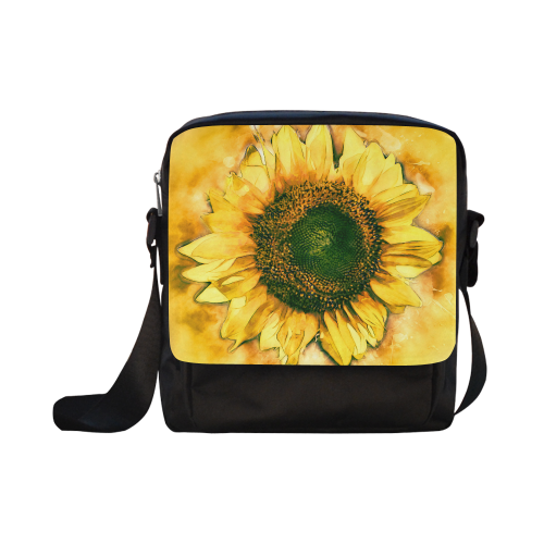 Painting Sunflower - Life is in full bloom Crossbody Nylon Bags (Model 1633)