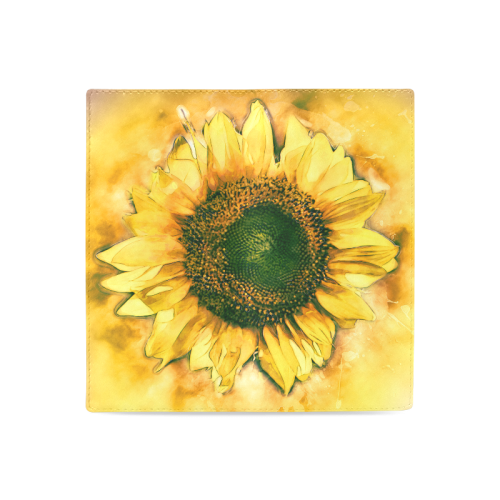 Painting Sunflower - Life is in full bloom Women's Leather Wallet (Model 1611)