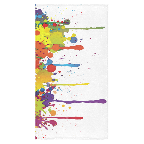 Crazy multicolored running SPLASHES Bath Towel 30"x56"