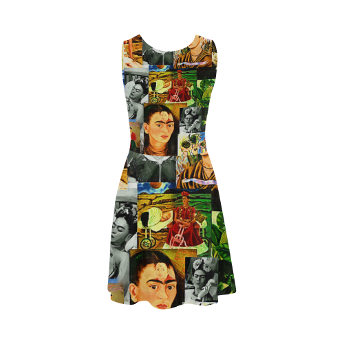Frida-collage Atalanta Sundress (Model D04)