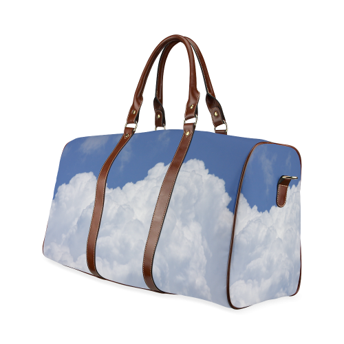 Fluffy Clouds Waterproof Travel Bag/Large (Model 1639)