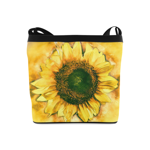 Painting Sunflower - Life is in full bloom Crossbody Bags (Model 1613)