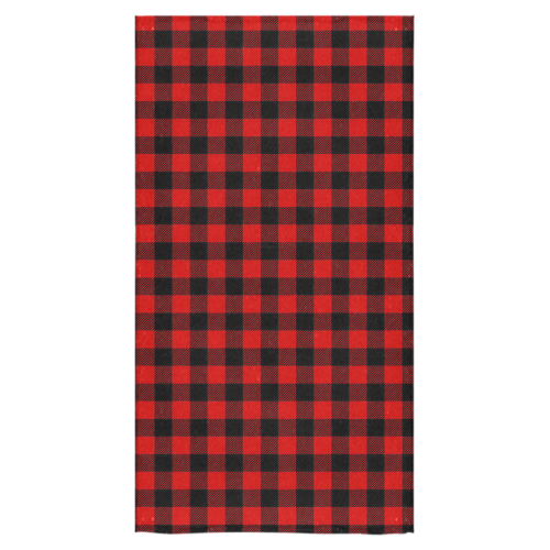 LUMBERJACK Squares Fabric - red black Bath Towel 30"x56"