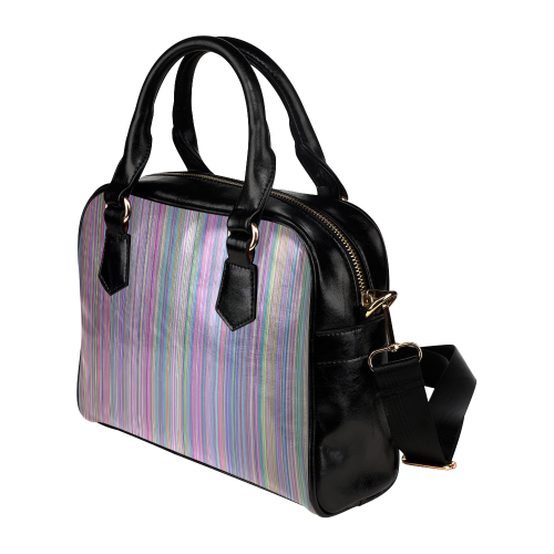 Broken TV Screen Test Pattern Shoulder Handbag (Model 1634)