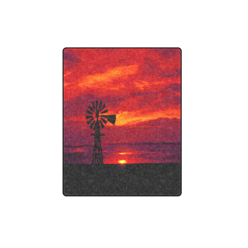 Windmill Sunset Blanket 40"x50"