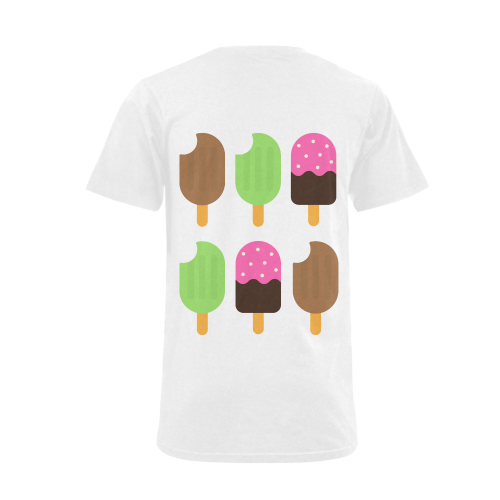 Summertime Treats Men's V-Neck T-shirt  Big Size(USA Size) (Model T10)