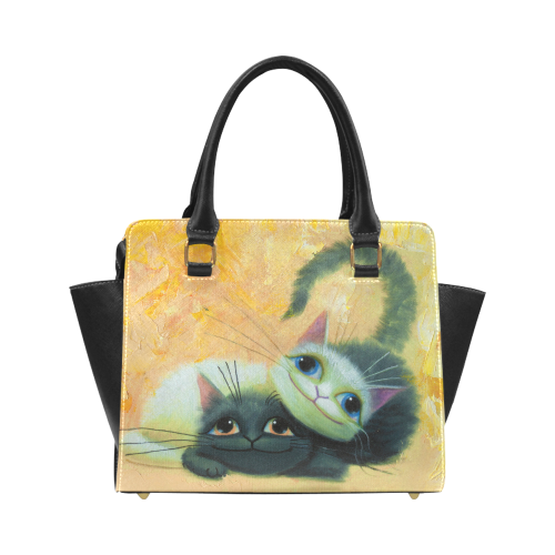 cat play Classic Shoulder Handbag (Model 1653)