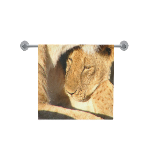 Lion And Cub Love Bath Towel 30"x56"