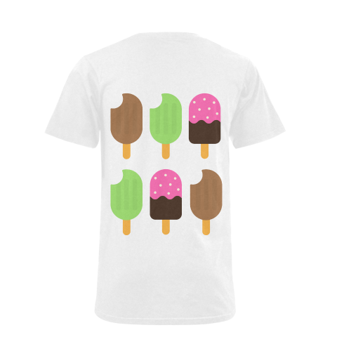 Summertime Treats Men's V-Neck T-shirt (USA Size) (Model T10)